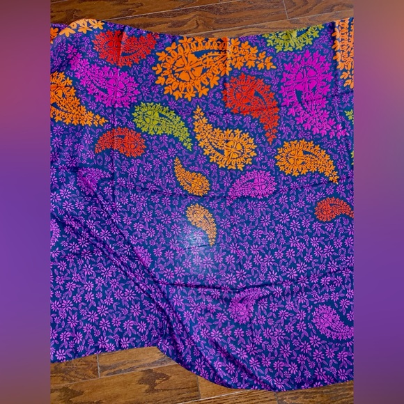 Wrap Scarf floral geometric from FRAAS 72” L - Picture 8 of 12